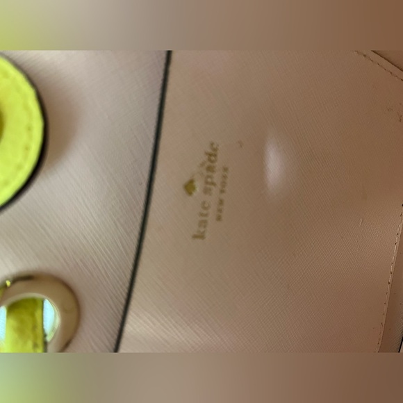 kate spade lemon yellow leather drawstring bucket shoulder bag - Picture 9 of 13